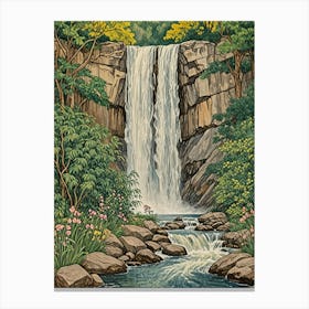 Serene Waterfall Canvas Print