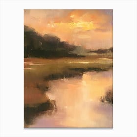 Sunset Over Marsh Canvas Print