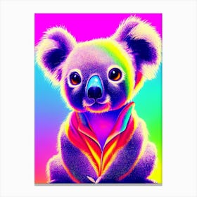 Neon Koala Canvas Print