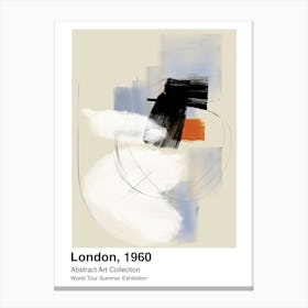 World Tour Exhibition, Abstract Art, London, 1960 5 Canvas Print