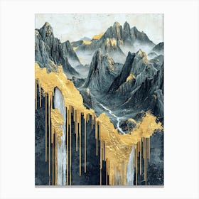 Alps Horizons Opulent Light Canvas Print