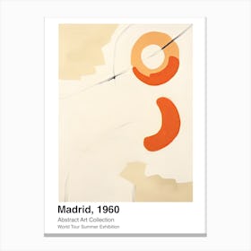 World Tour Exhibition, Abstract Art, Madrid, 1960 7 Canvas Print