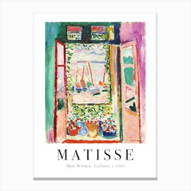 Matisse Open Window Canvas Print
