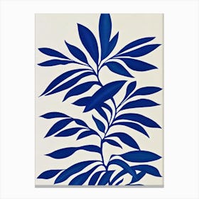 Schefflera Stencil Style Plant Canvas Print
