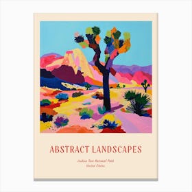 Colourful Abstract Joshua Tree National Park Usa 1 Poster Canvas Print