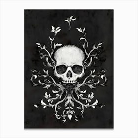 Skull And Branches Canvas Print Canvas Print