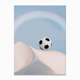 Mirage Rainbow Football Theme Canvas Print