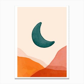 Moon Abstract Canvas Print