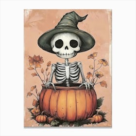 Halloween Skeleton 2 Canvas Print