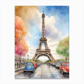 Eiffel Tower In Paris Canvas Print