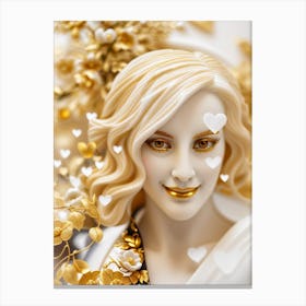 Gold Woman Canvas Print