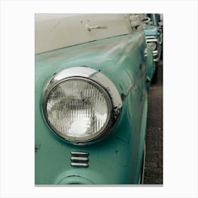 Old vintage Van Headlamp Canvas Print