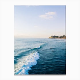 Peaceful Day Surfing Canvas Print