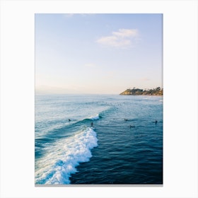 Peaceful Day Surfing Canvas Print