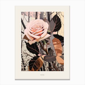 Flower Illustration Rose 2 Poster Canvas Print
