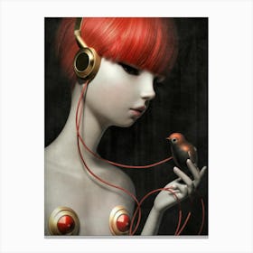 Bird In Ear 3 Canvas Print