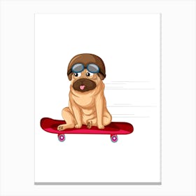 Prints, posters, nursery and kids rooms. Fun dog, music, sports, skateboard, add fun and decorate the place.32 Canvas Print