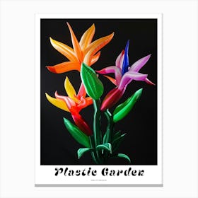 Bright Inflatable Flowers Poster Bird Of Paradise 2 Canvas Print