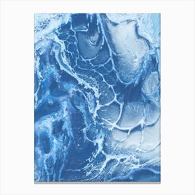 Abstract Blue Water 4 Canvas Print