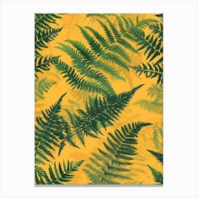 Pattern Poster Sensitive Fern 2 Canvas Print