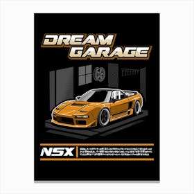 Honda NSX Orange Canvas Print