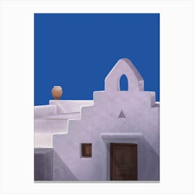A Play Of Shapes Santorini Canvas Print