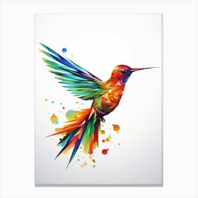 Hummingbird Minimalist Abstract 3 Canvas Print