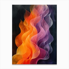 Abstract Flames Canvas Print