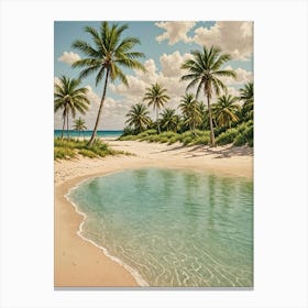 Tropical Beach Canvas Print