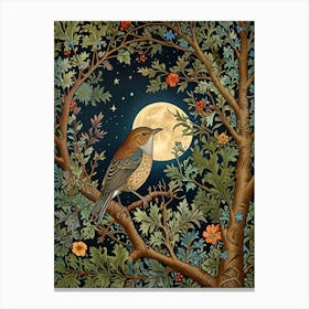 William Morris Bird In A Tree 4 Canvas Print