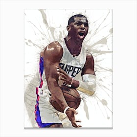 Chris Paul La Clippers Canvas Print