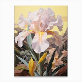 Iris 4 Flower Painting Canvas Print