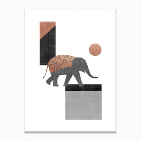 Elephant Mosaic I Canvas Print
