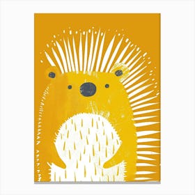 Yellow Porcupine 2 Canvas Print