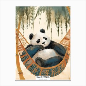 Giant Panda Napping In A Hammock Poster 121 Canvas Print