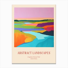 Colourful Abstract Everglades National Park Usa 7 Poster Canvas Print