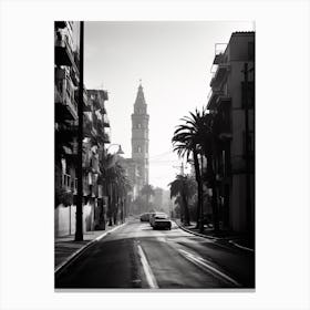Sanremo, Italy, Black And White Photography 4 Canvas Print