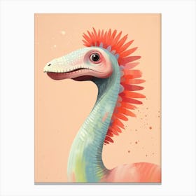 Colourful Dinosaur Corythosaurus 3 Canvas Print