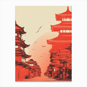 Asian Cityscape Canvas Print