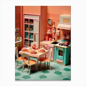 Barbie Retro Home Interior Kitsch 0 Canvas Print