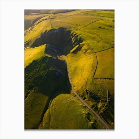 Aerial View Of The Dales 11 Canvas Print