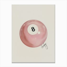 Lucky Eight Ball Dorm Room Canvas Print