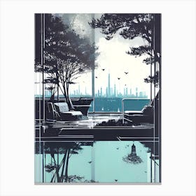 Futuristic Cityscape 3 Canvas Print