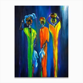 Three African Women 4 Canvas Print