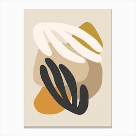 Floral Matisse Shapes 3 Canvas Print
