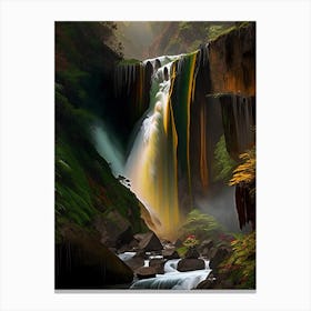 Yumbilla Falls, Peru Nat Viga Style (1) Canvas Print