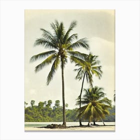 Railay Beach Krabi Thailand Vintage Canvas Print