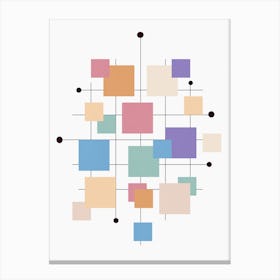 Off The Grid Squares Canvas Print
