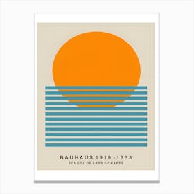 Bauhaus, 1923 circle and line art Canvas Print