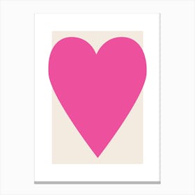 Heart Pink Canvas Print